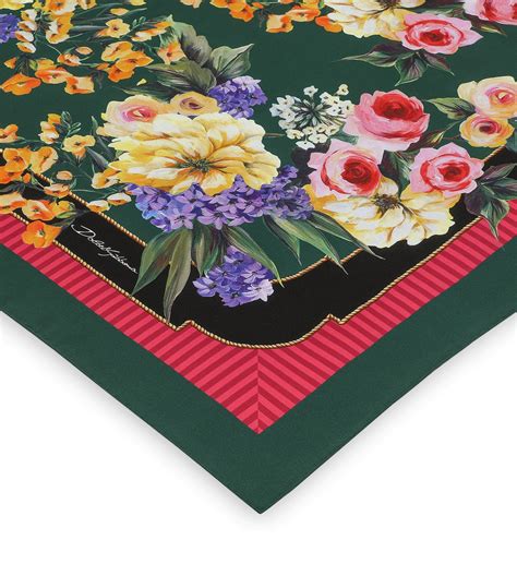 Floral Silk Foulard By Dolce & Gabbana .